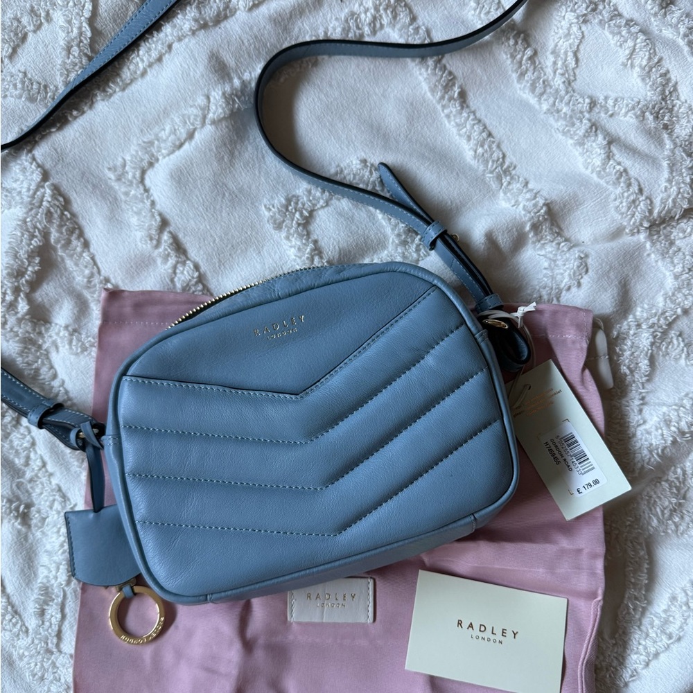 Radley London Gordon Road Mini Zip Top Crossbody Bag (Blue)